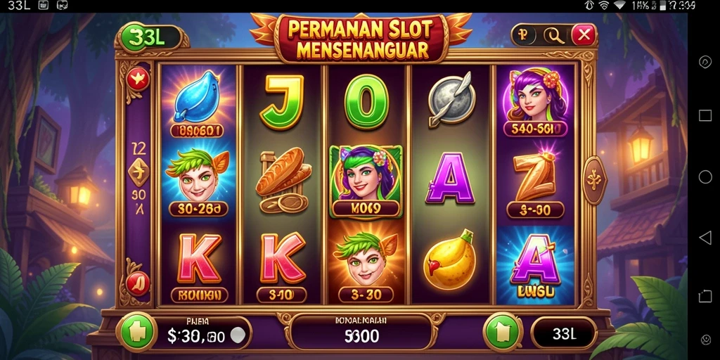 Tampilan gameplay slot 33L yang menarik dan penuh warna.