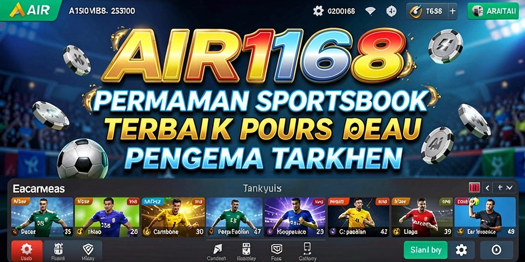 Screenshot utama AIR168 menunjukkan antarmuka taruhan yang dinamis dan menarik.