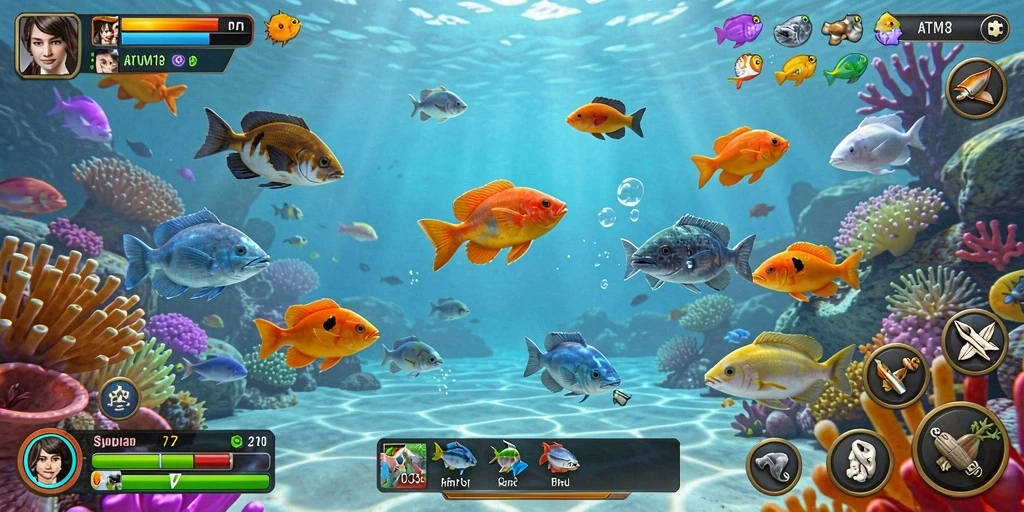 Tangkapan screenshot gameplay seru di ATM138 Tembak Ikan.