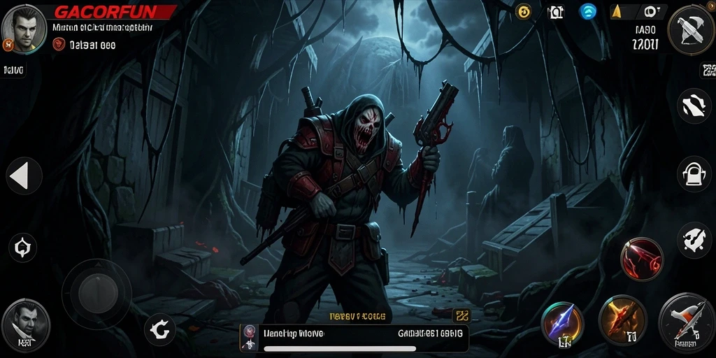 Tampilan menegangkan dari gameplay GACORFUN yang menyeramkan.