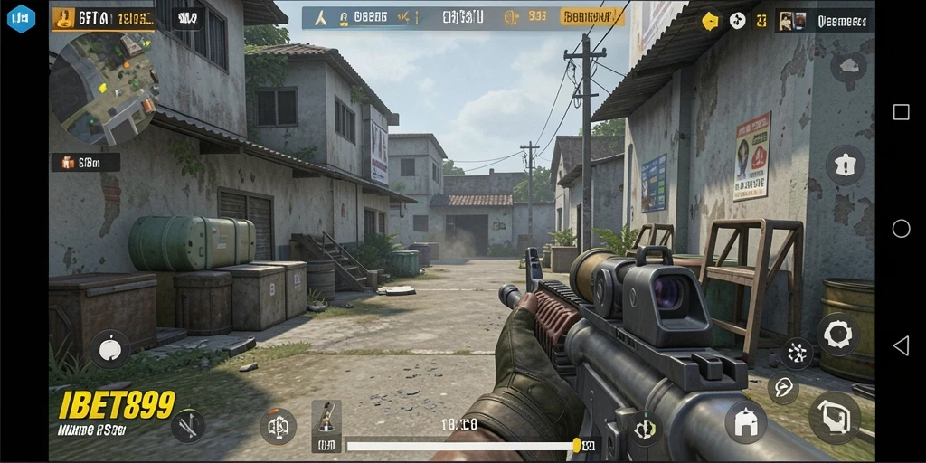 Tampilan seru dari gameplay FPS dalam IBET899.