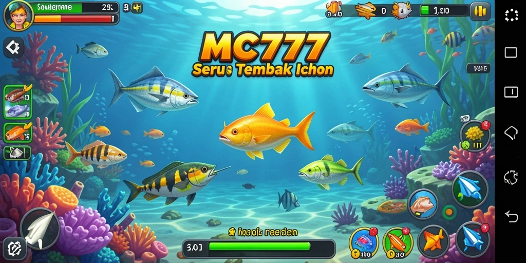 Tampilan gameplay Tembak Ikan yang seru dan menarik.