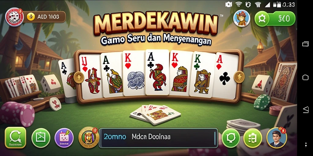 Tampilan gameplay <strong>MERDEKAWIN</strong> yang menampilkan suasana kompetitif dan seru.