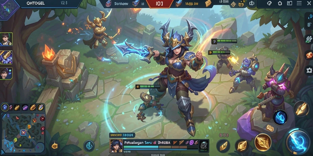 Gameplay seru di arena pertarungan OHTOGEL.