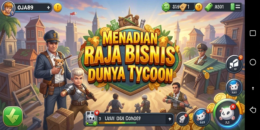 Tampilan gameplay OJA89 yang menarik dan interaktif dalam membangun bisnis.