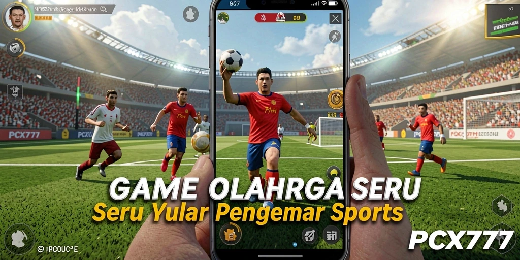 Tampilan gameplay seru PCX777 dengan aksi olahraga yang mendebarkan.