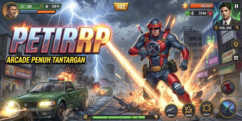 Tampilan gameplay seru dan penuh tantangan di PETIRRP.