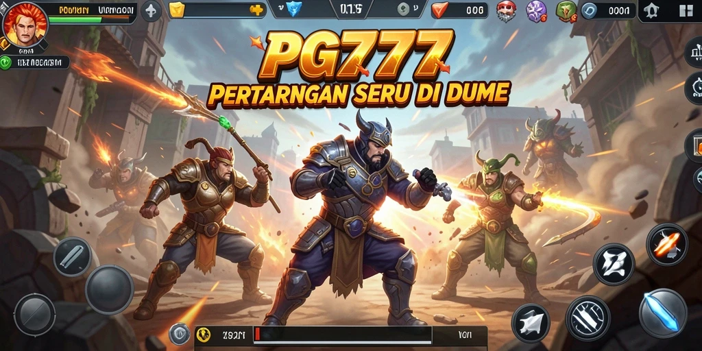 Tampilan seru pertarungan dalam PG777 dengan efek visual menarik.