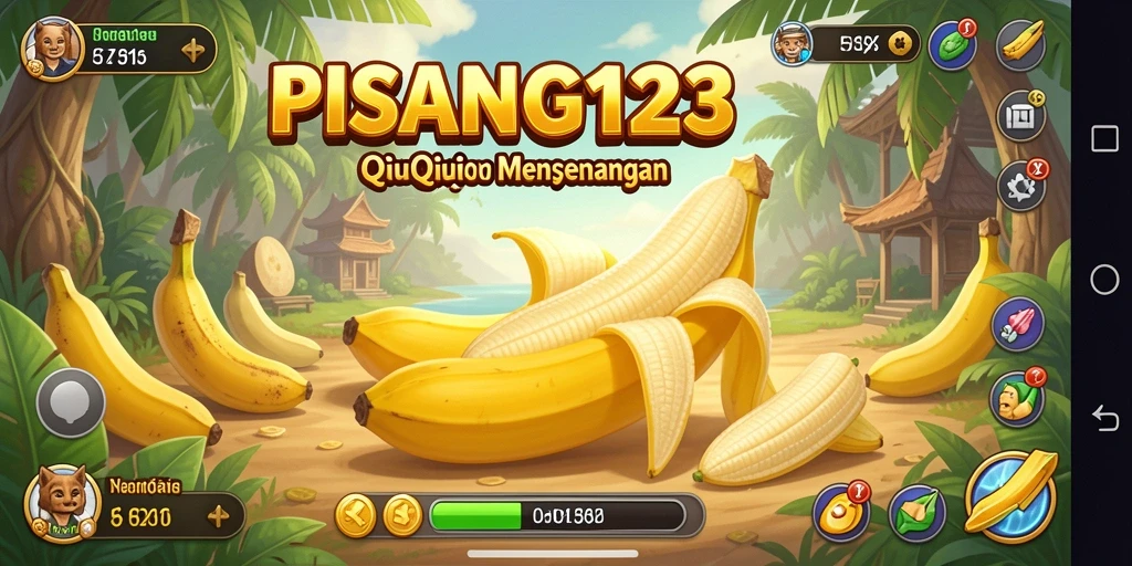 Tampilan gameplay QiuQiu yang menarik dan seru di PISANG123.