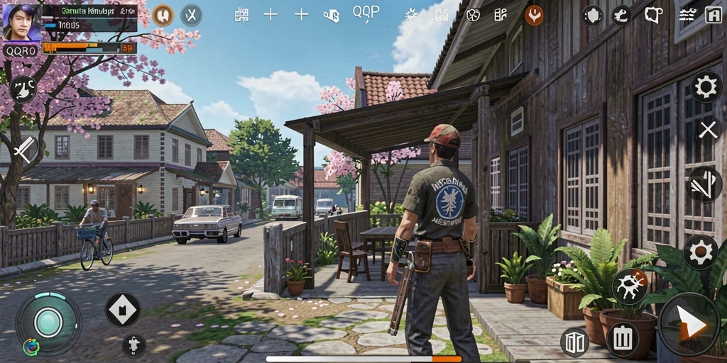 Tangkapan layar QQRP yang menunjukkan gameplay simulasi yang memukau.
