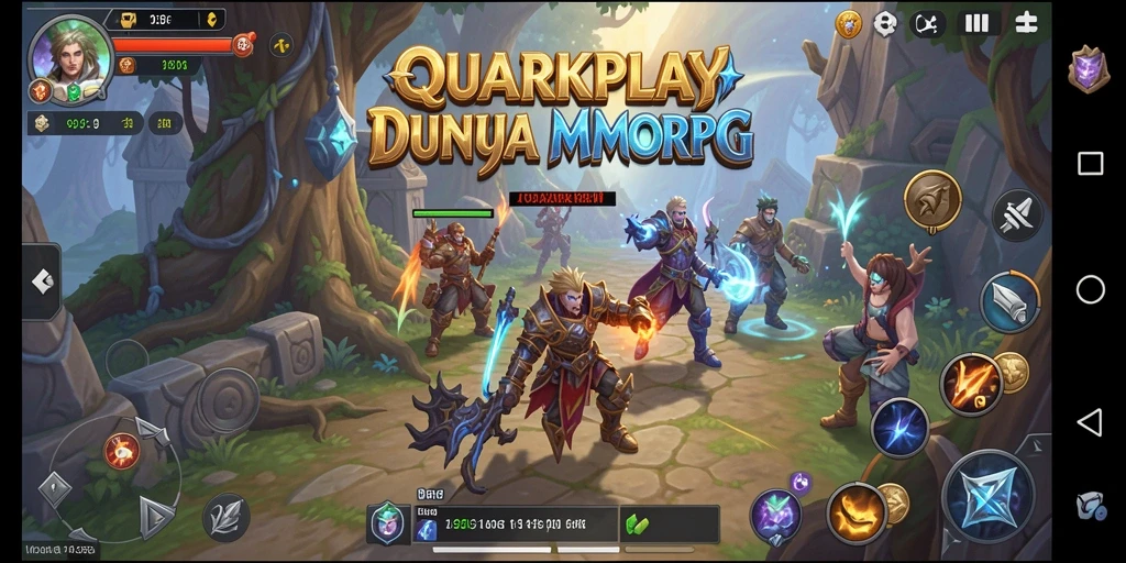 Gameplay seru dalam dunia fantasi QUARKPLAY dengan grafis menawan.
