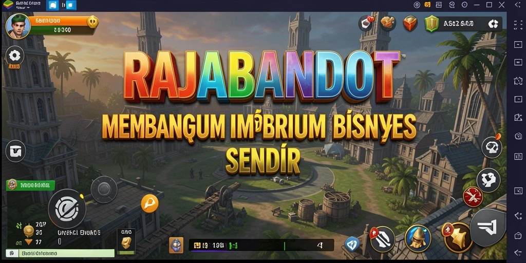 Tampilan gameplay RAJABANDOT menampilkan bisnis yang sedang berkembang.