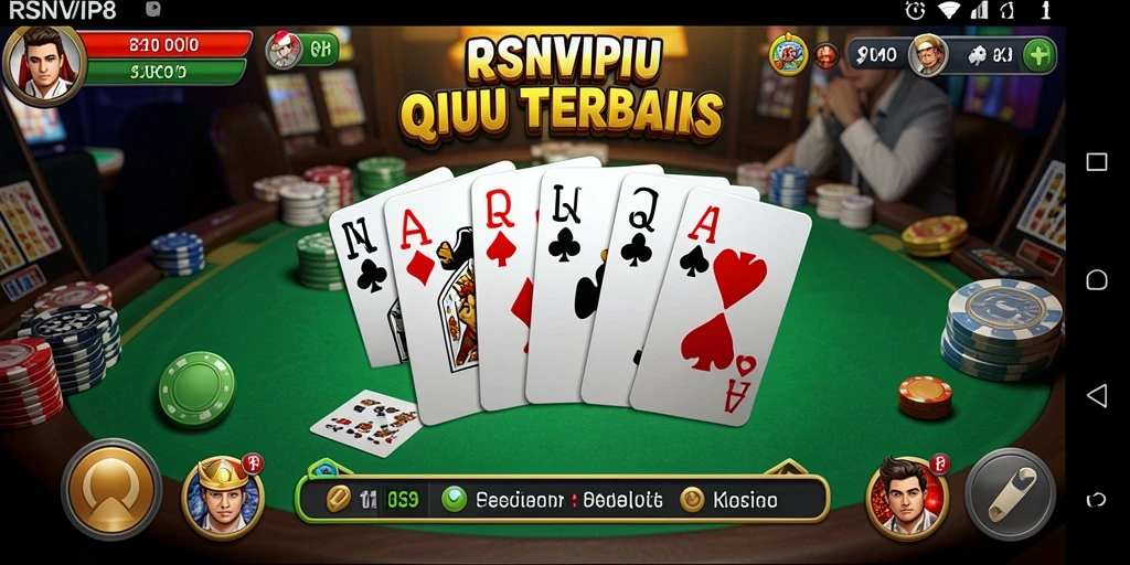 Tampilan menarik dari gameplay QiuQiu di RSNVIP8.