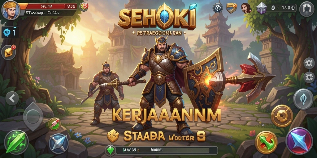 Tampilan gameplay SEHOKI yang menegangkan dalam mempertahankan kerajaan.