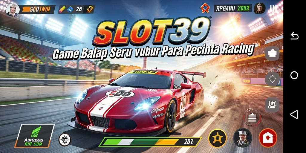 Tampilan menarik dari gameplay balap di SLOT39 yang menegangkan.