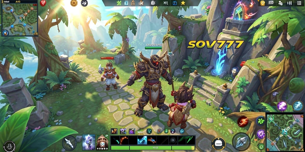Beragam aksi seru dalam gameplay SOV777 MMORPG.