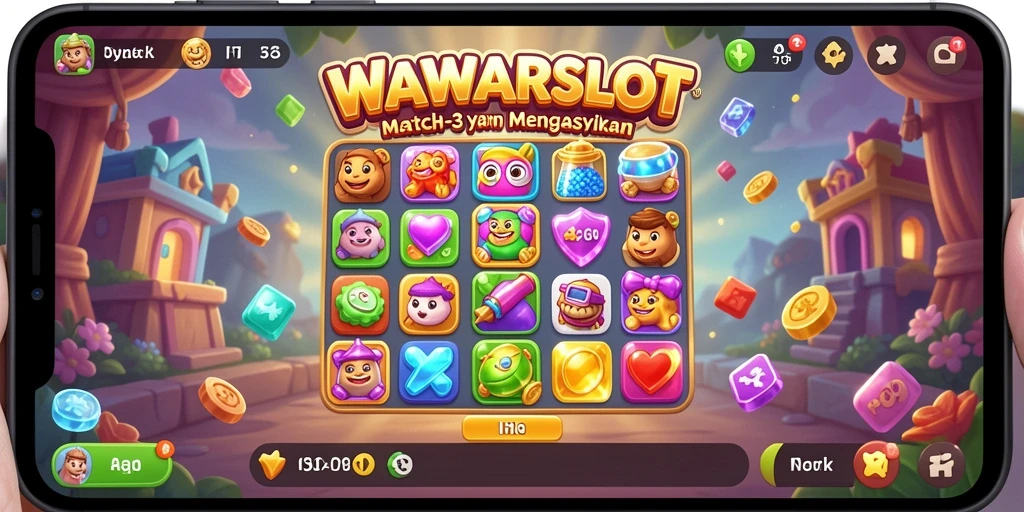 Tampilan menarik dari gameplay WAWARSLOT yang penuh warna.